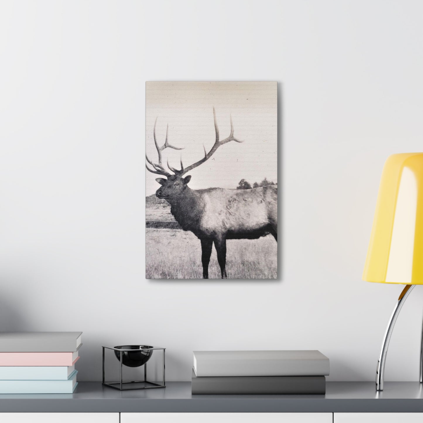 Yellowstone Bull Elk Canvas Gallery Wraps