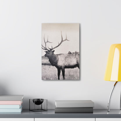 Yellowstone Bull Elk Canvas Gallery Wraps 12" x 18" 1.25"