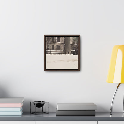 430 W 119th St New York Gallery Canvas Wraps Square Frame 10″ x 10″ Premium Gallery Wraps (1.25″) white black