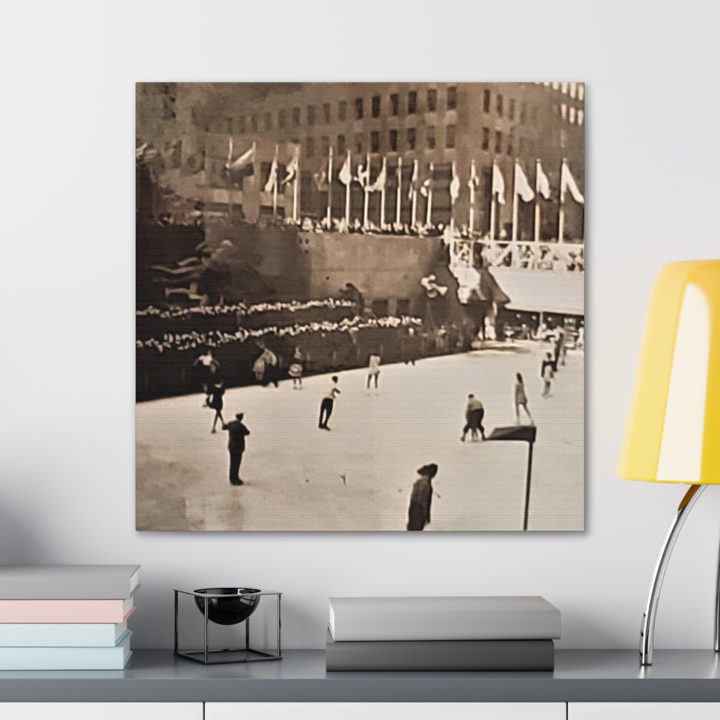 Rockefeller Plaza Easter 1945 Canvas Gallery Wraps