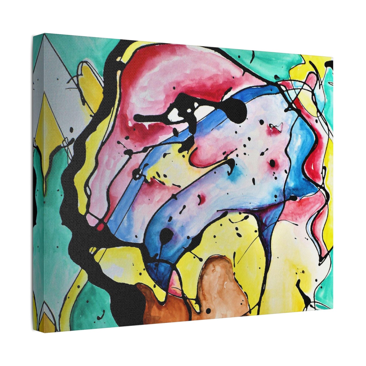 3rd Eye Sundae Satin Canvas Stretched - Kia Day Design