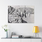 Suspended Boulder Dam Worker Canvas Gallery Wraps 48″ x 32″ 1.25"