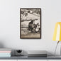 Concrete Worker Gallery Canvas Wraps Vertical Frame 12″ x 18″ Premium Gallery Wraps (1.25″) Walnut