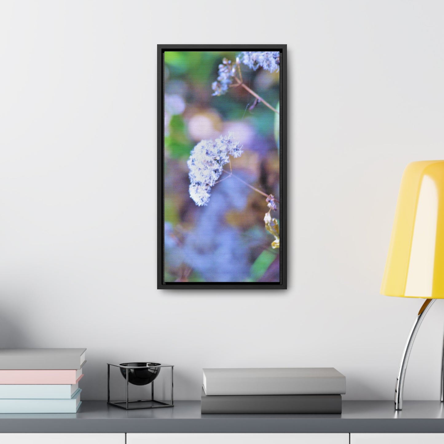 Macro Blue Gallery Canvas Wraps, Vertical Frame