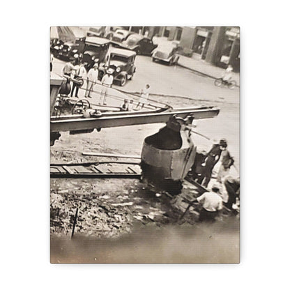 Concrete Worker Stretched Canvas 1.5" 8″ x 10″