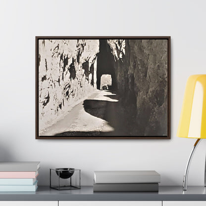 Tunnel at The Needles Gallery Canvas Wraps Horizontal Frame 24″ x 18″ Walnut Premium Gallery Wraps (1.25″)