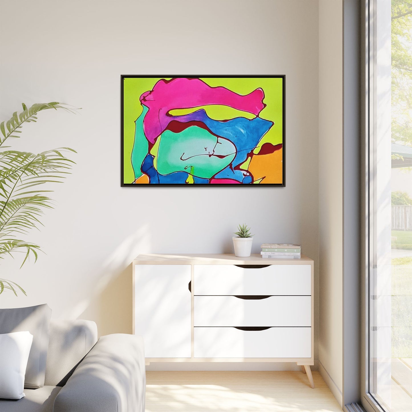 Kool Kid Matte Canvas Framed - Kia Day Design