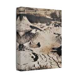 Yellowstone West Thumb Paint Pots Satin Canvas Stretched