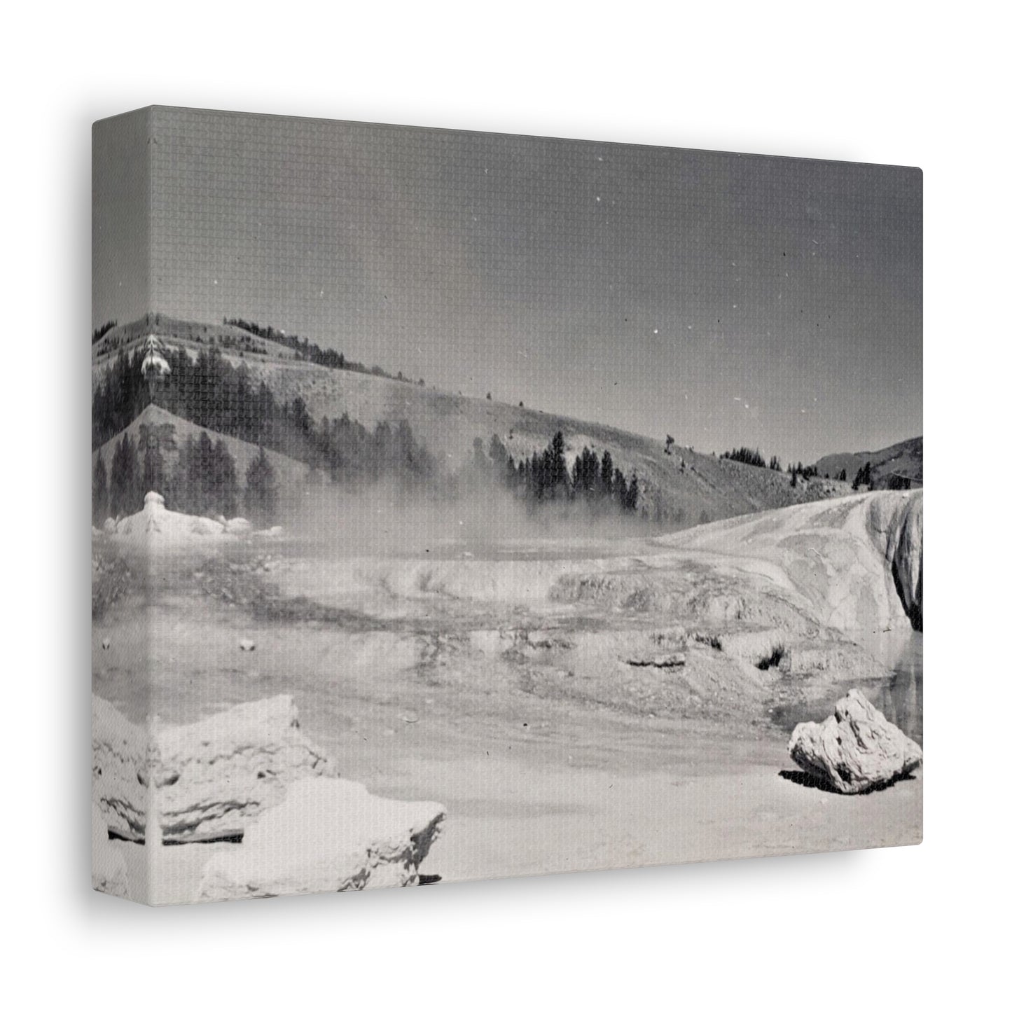 Mammoth Hot Springs Stretched Canvas