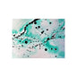 Teal Burst Fine Art Posters 32" x 24" (Horizontal) Matte