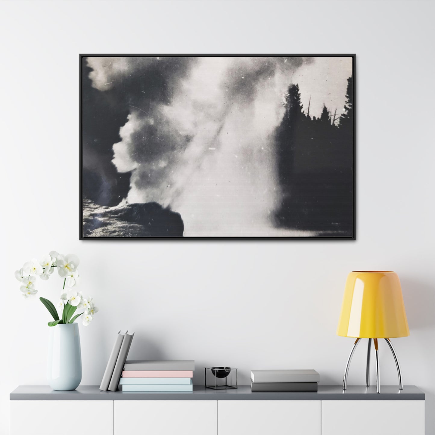 Riverside Geyser Yellowstone Gallery Canvas Wraps, Horizontal Frame