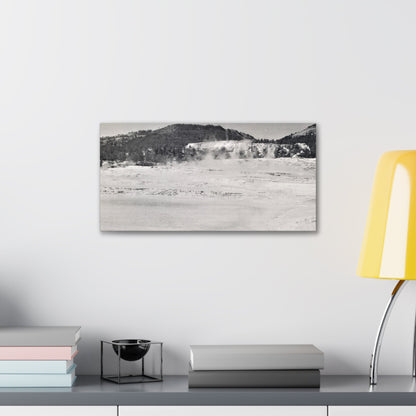 Mammoth Hot Springs Yellowstone Canvas Gallery Wraps 20″ x 10″ 1.25"