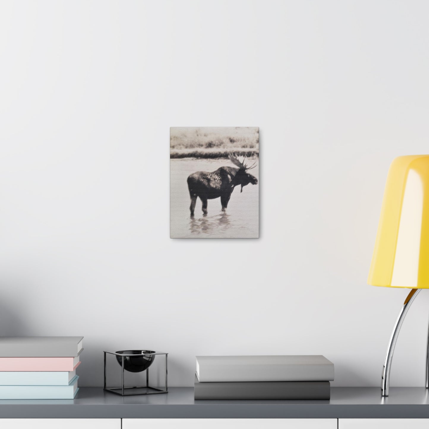 Yellowstone Bull Moose Canvas Gallery Wraps