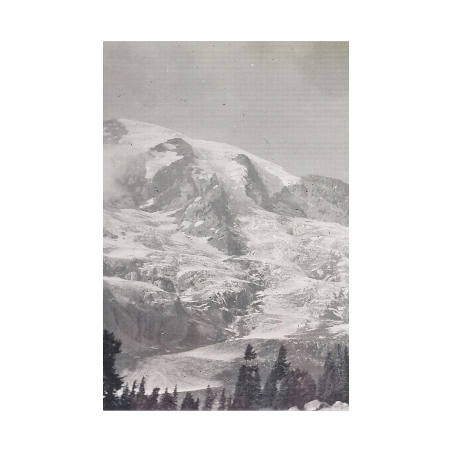 Mount Rainier Satin Canvas, Stretched