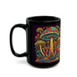 Black Mushroom Mug 11oz & 15oz Mug - - Mug