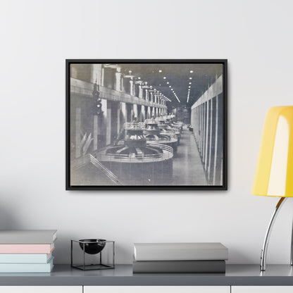 Boulder Dam Powerhouse Gallery Canvas Wraps Horizontal Frame 20″ x 16″ Black 1.25"