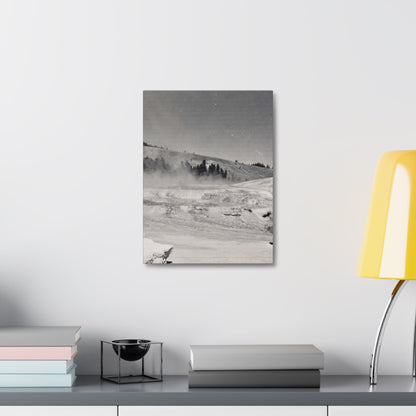 Mammoth Hot Springs Stretched Canvas 1.5" 12″ x 16″