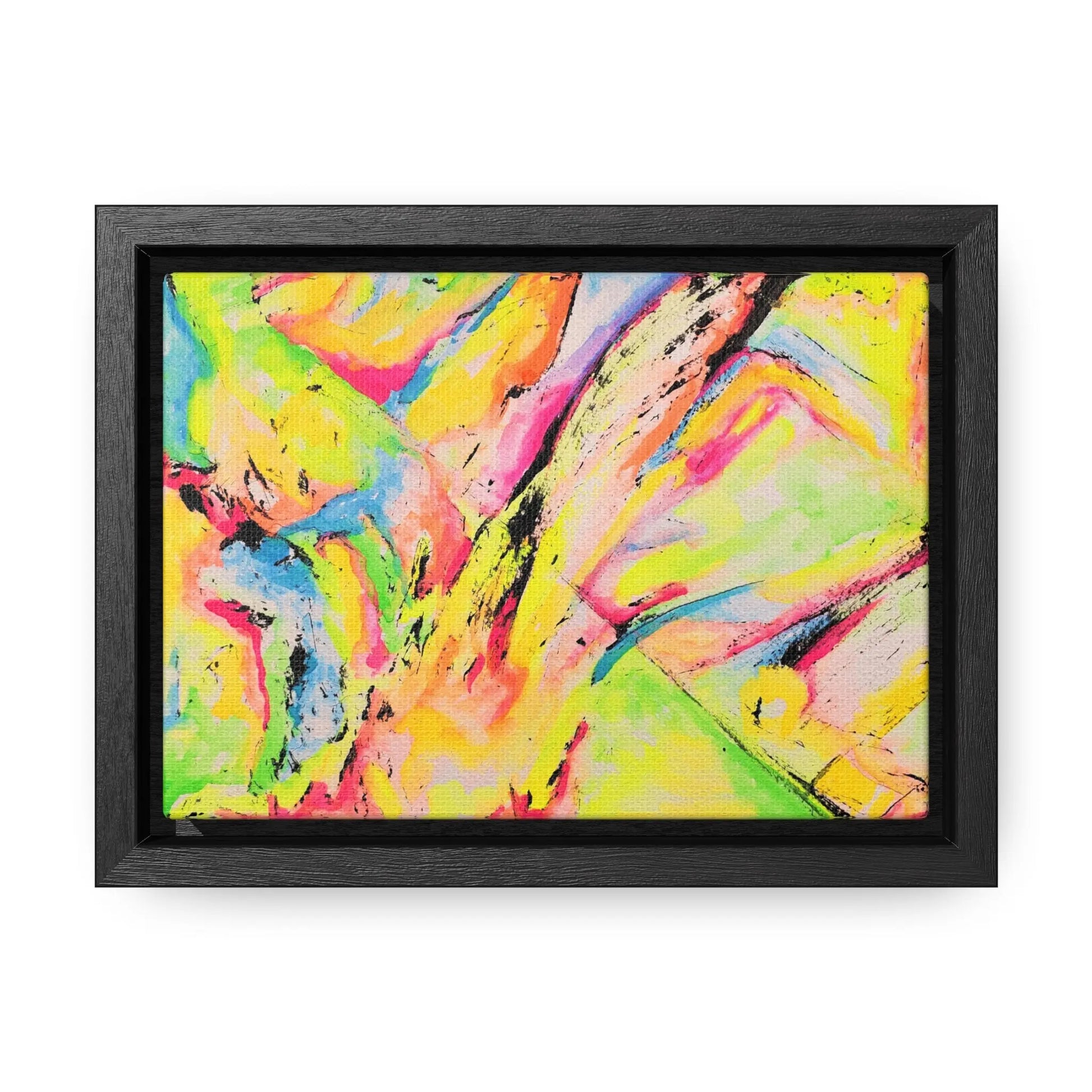 Neon Fire Gallery Canvas Wraps, Horizontal Frame 7" x 5" Premium Gallery Wraps (1.25″)