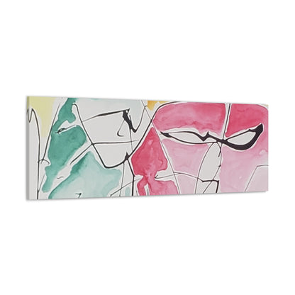 Abstract Face Canvas Gallery Wraps - Kia Day Design