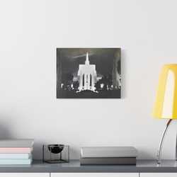 Golden Gate International Exposition Night Satin Canvas Stretched 14″ x 11″ (Horizontal) 1.5"