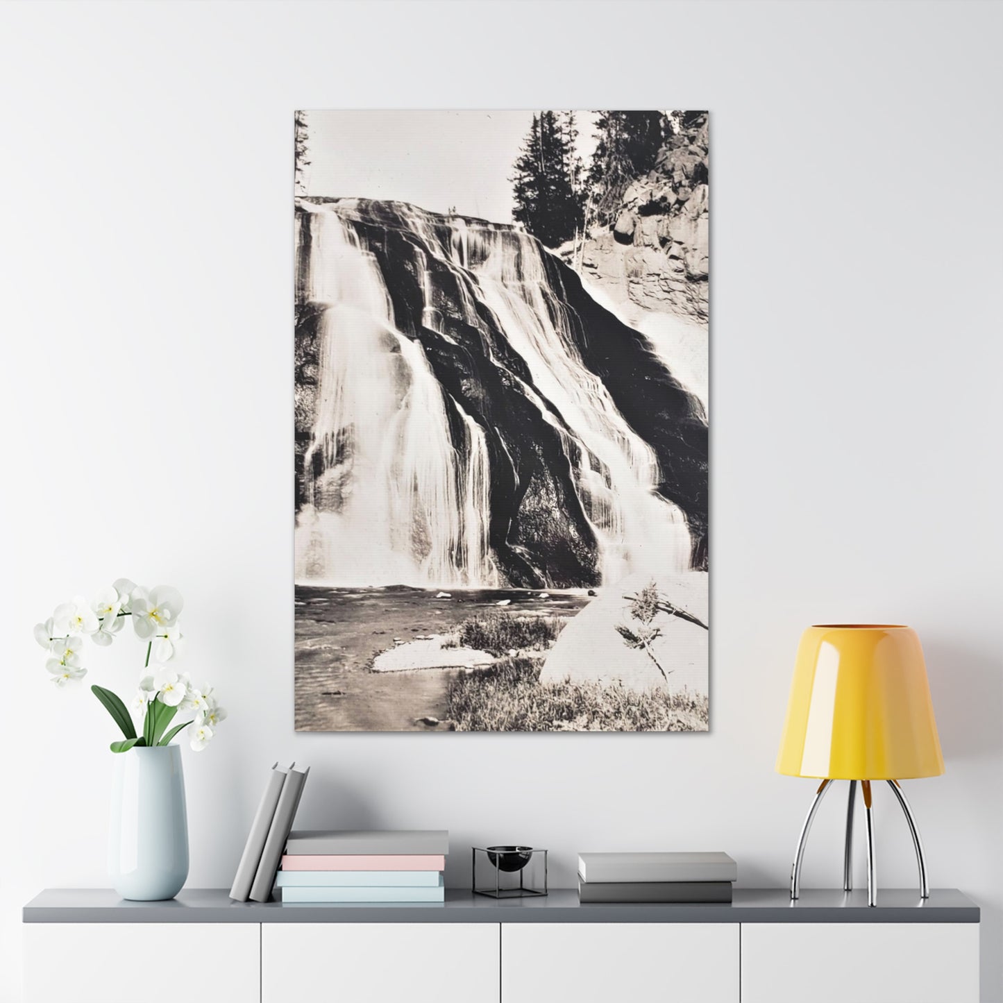 Gibbon Falls Yellowstone Canvas Gallery Wraps