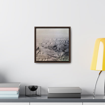 Grand Canyon Gallery Canvas Wraps Square Frame 12″ x 12″ 1.25" Walnut