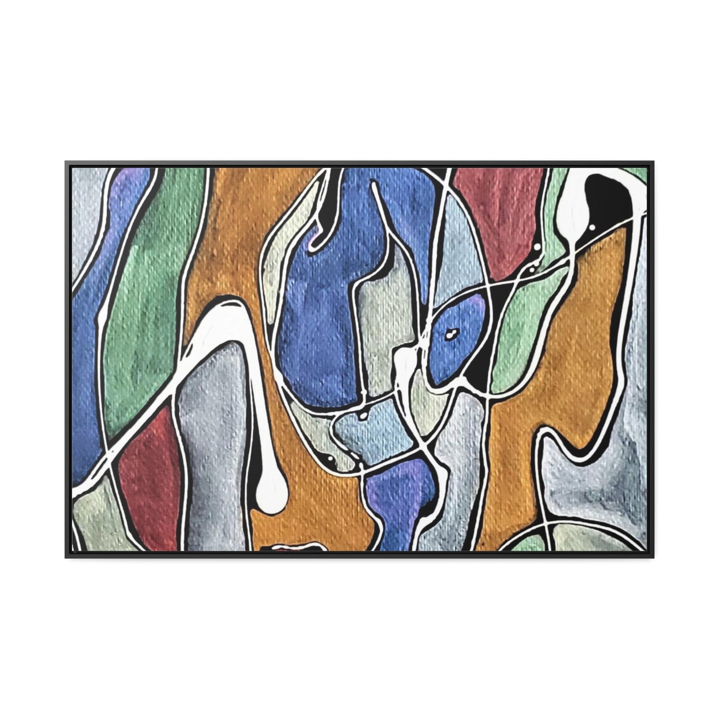 Blue Girl Gallery Canvas Wraps, Horizontal Frame