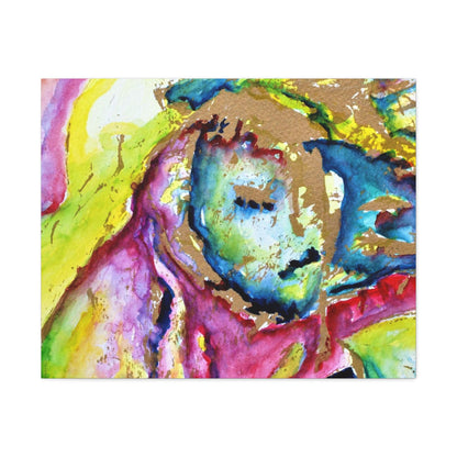 Mothers Face Stretched Canvas 1.5" 30″ x 24″