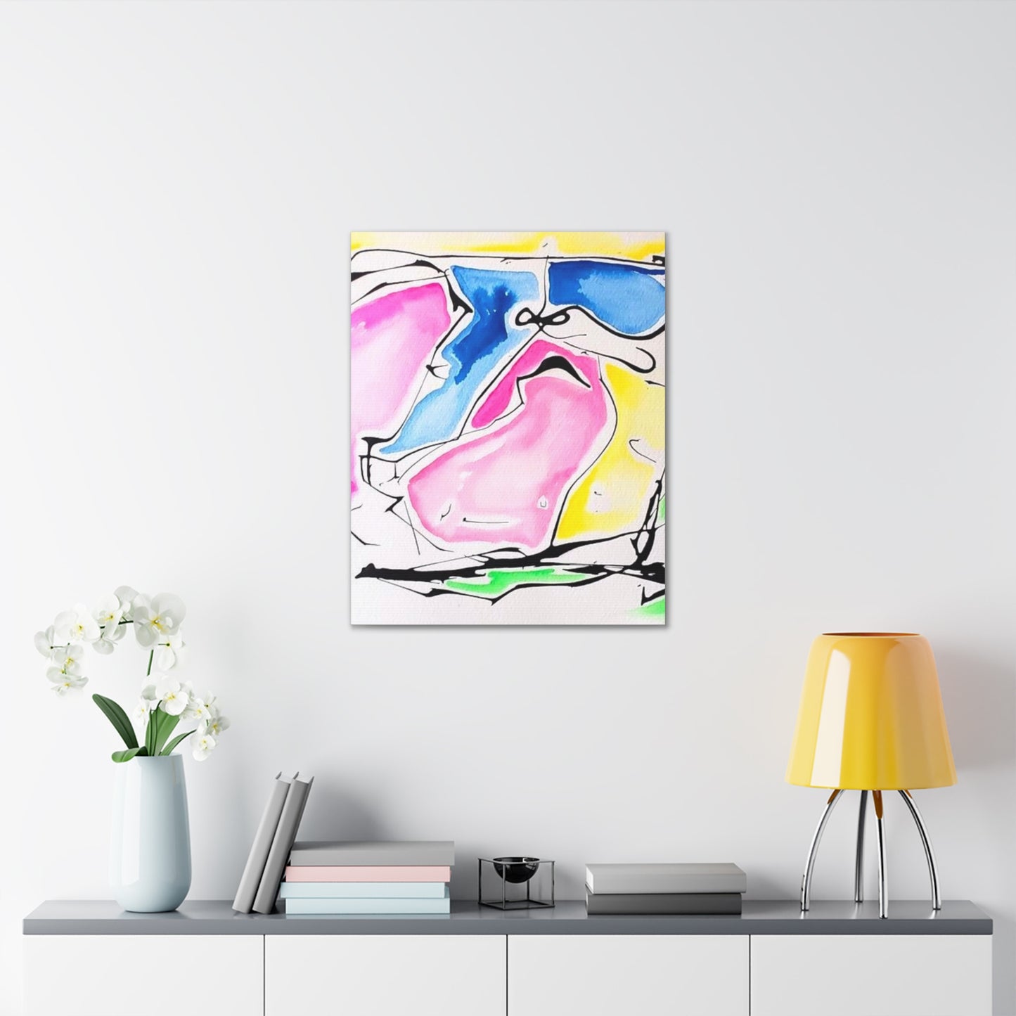 Pink Elephant Canvas Gallery Wraps 24″ x 30″ 1.25"