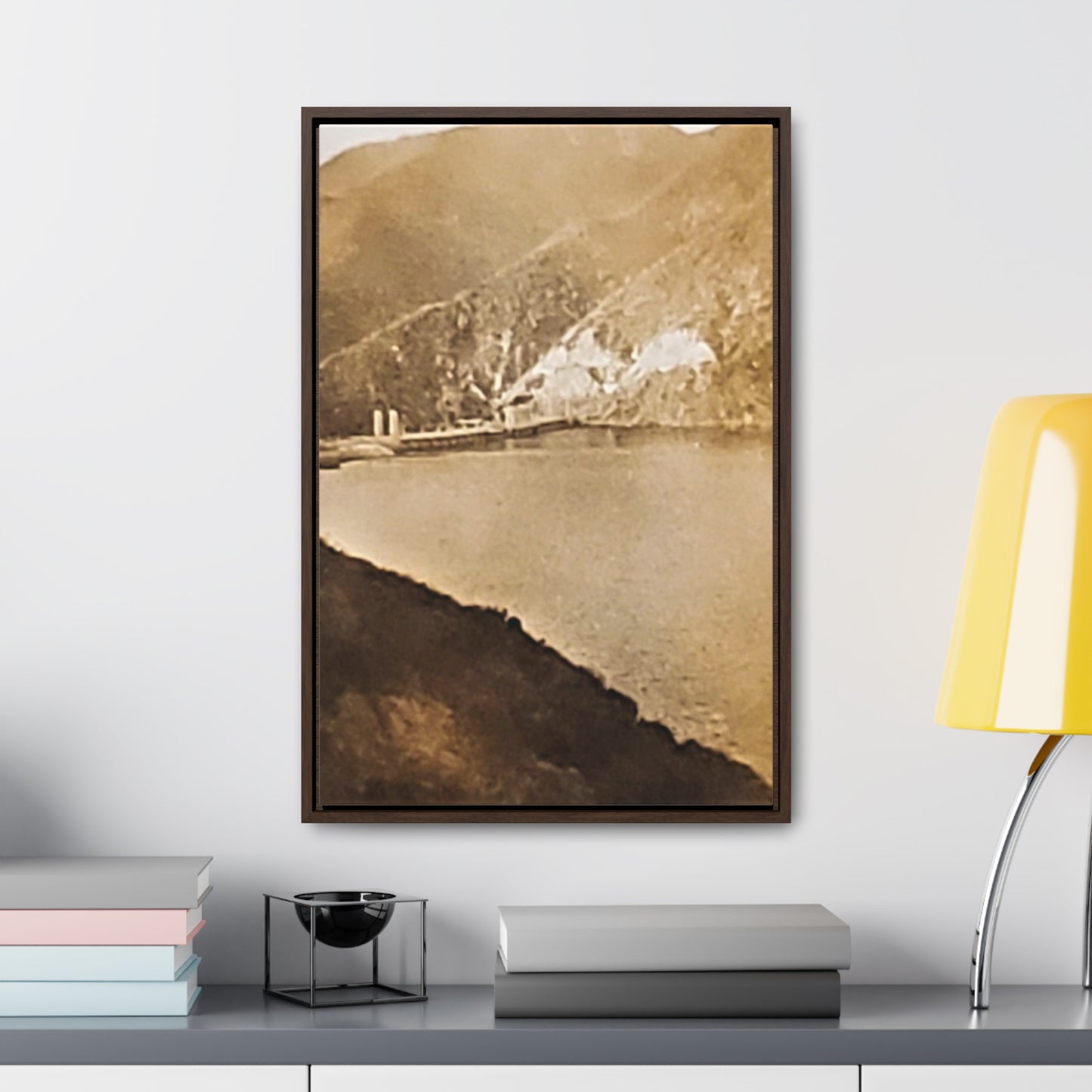 Morris Dam Lake Gallery Canvas Wraps, Vertical Frame