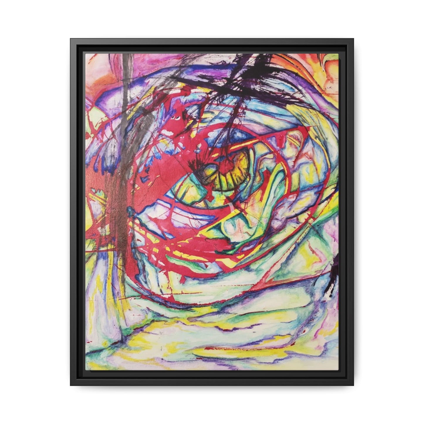 The Eye Framed Art Print - Kia Day Design
