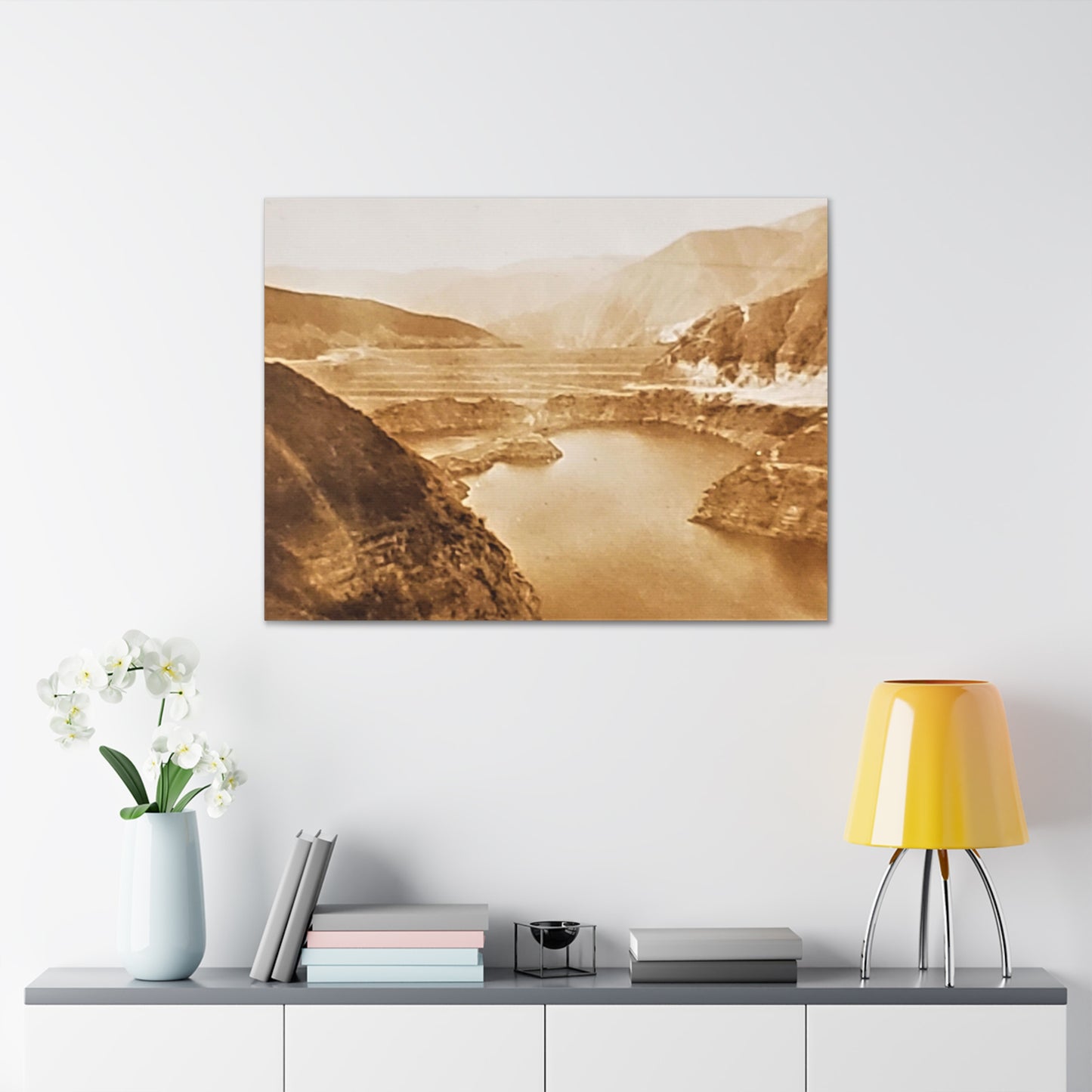 San Gabriel Dirt Fill Dam #1 Canvas Gallery Wraps