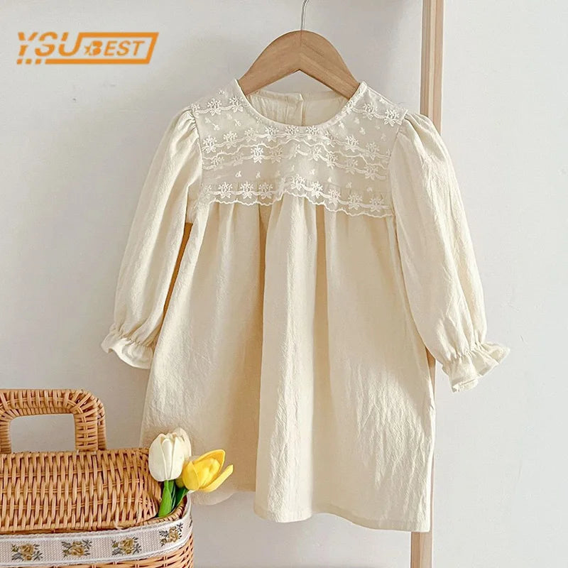 Long Sleeve Sweet Lace Dress