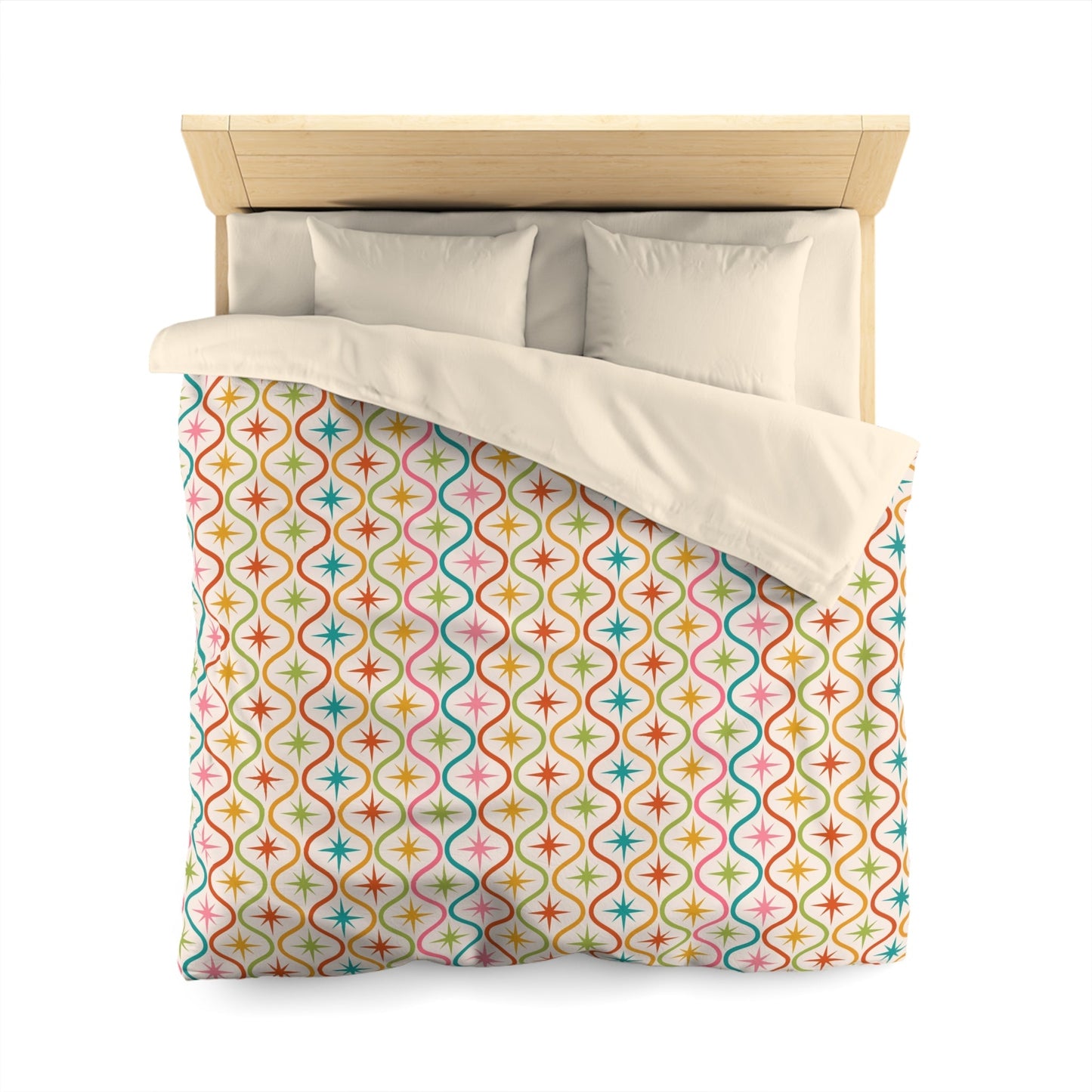 Colorful Patterned Microfiber Duvet Cover - Kia Day Design
