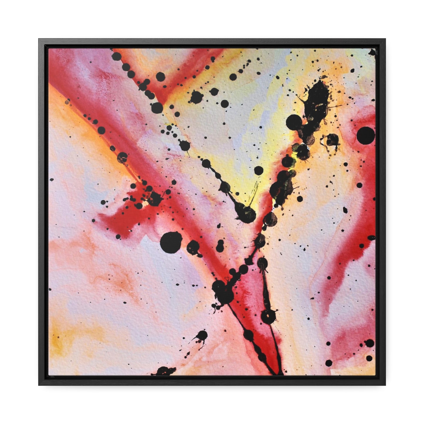 Red Hot Love Gallery Canvas Wraps, Square Frame