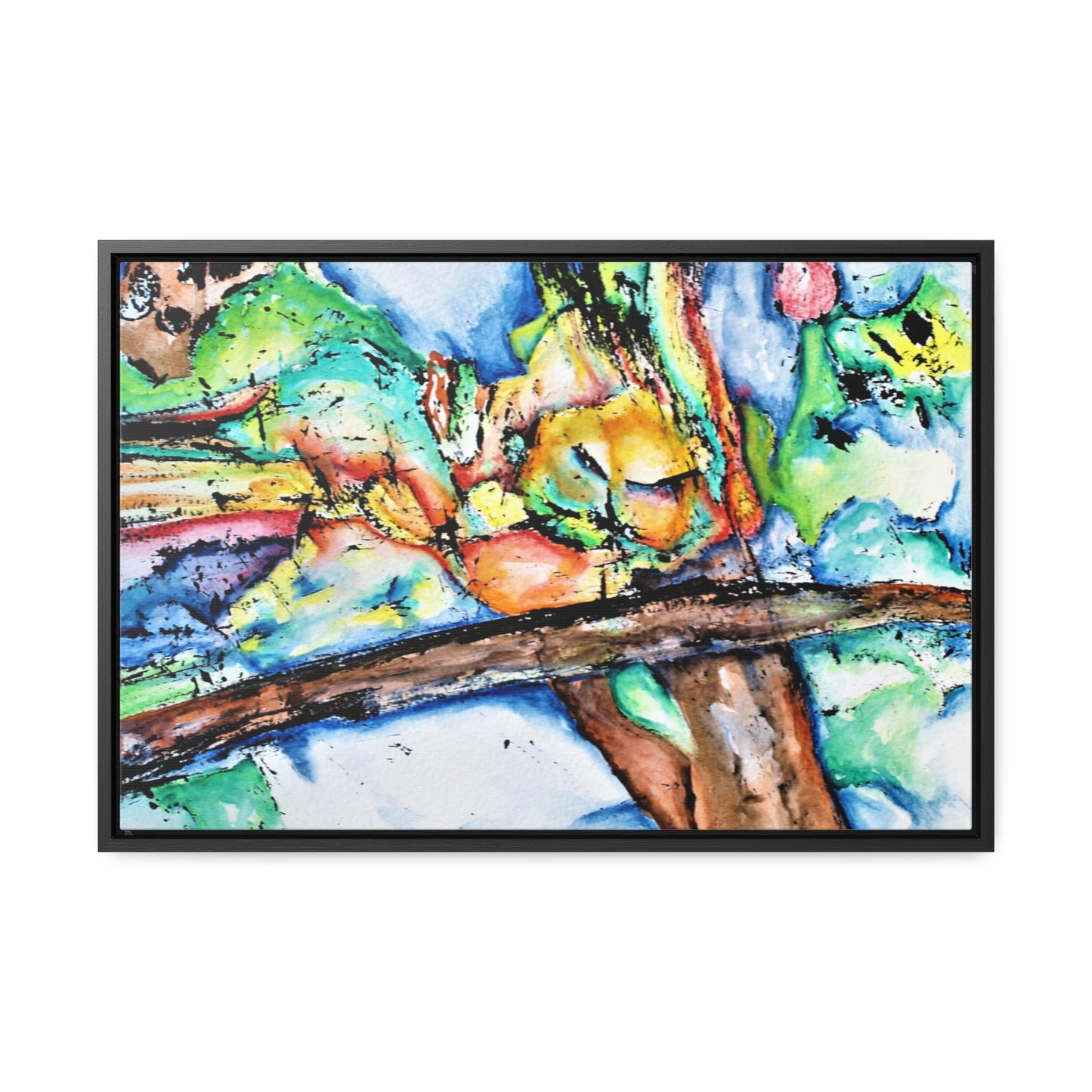 Owl In Flight Gallery Canvas Wraps, Horizontal Frame