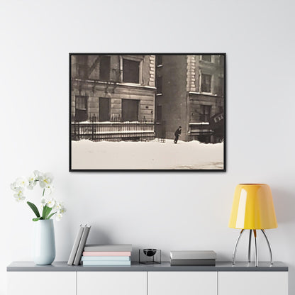 430 W 119th St New York Gallery Canvas Wraps Horizontal Frame 40″ x 30″ Black white Premium Gallery Wraps (1.25″)