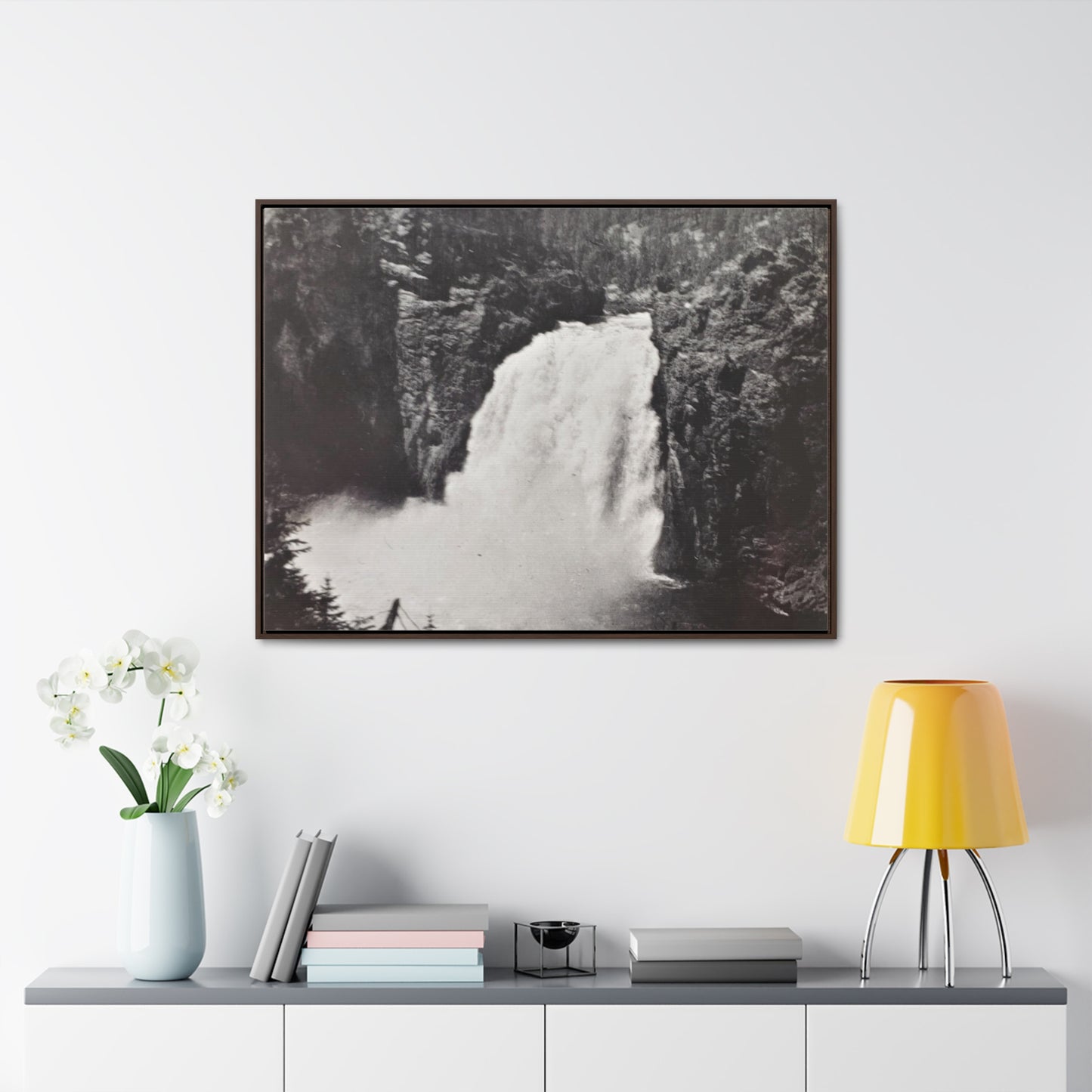 Upper Falls Yellowstone Gallery Canvas Wraps, Horizontal Frame