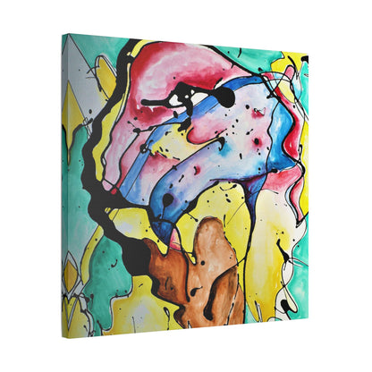 3rd Eye Sundae Satin Canvas Stretched - Kia Day Design