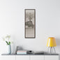 Buffalo at Redwood Falls Gallery Canvas Wraps Vertical Frame 12″ x 36″ Premium Gallery Wraps (1.25″) Walnut