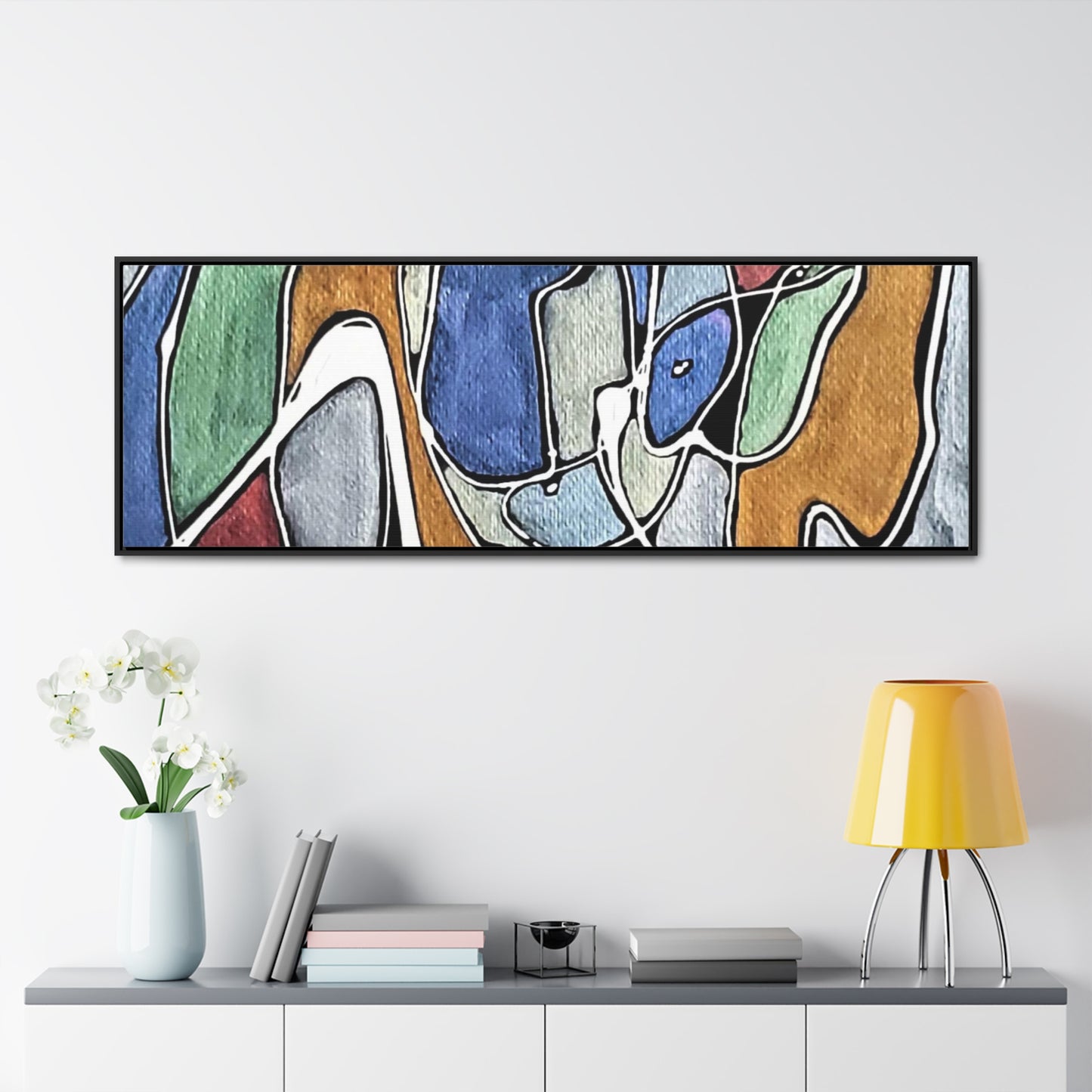 Blue Girl Gallery Canvas Wraps, Horizontal Frame