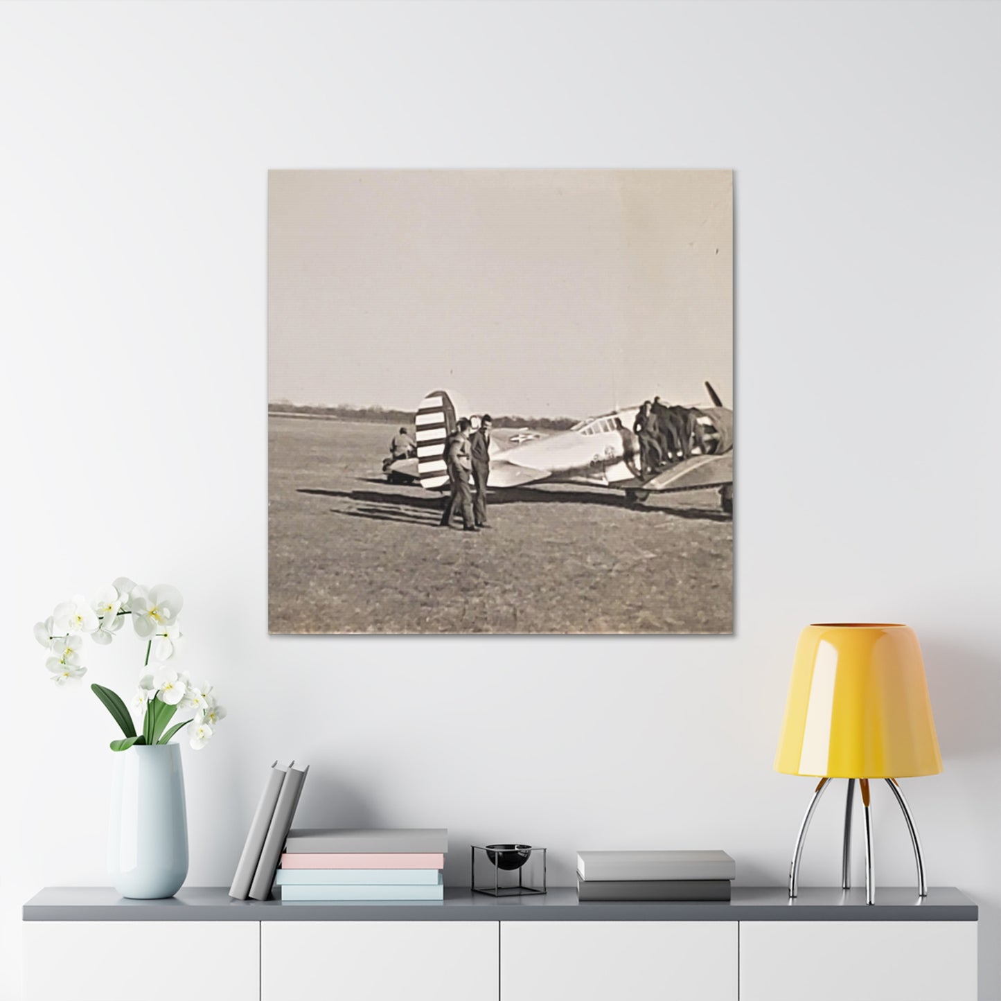 Army Pursuit Plane Ames Airport 1939 Canvas Gallery Wraps