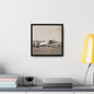 Army Pursuit Plane Ames Airport 1939 Gallery Canvas Wraps Square Frame 12″ x 12″ 1.25" Black