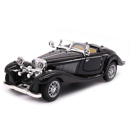Classic Black Diecast Model Car Pullback Action - - toy car