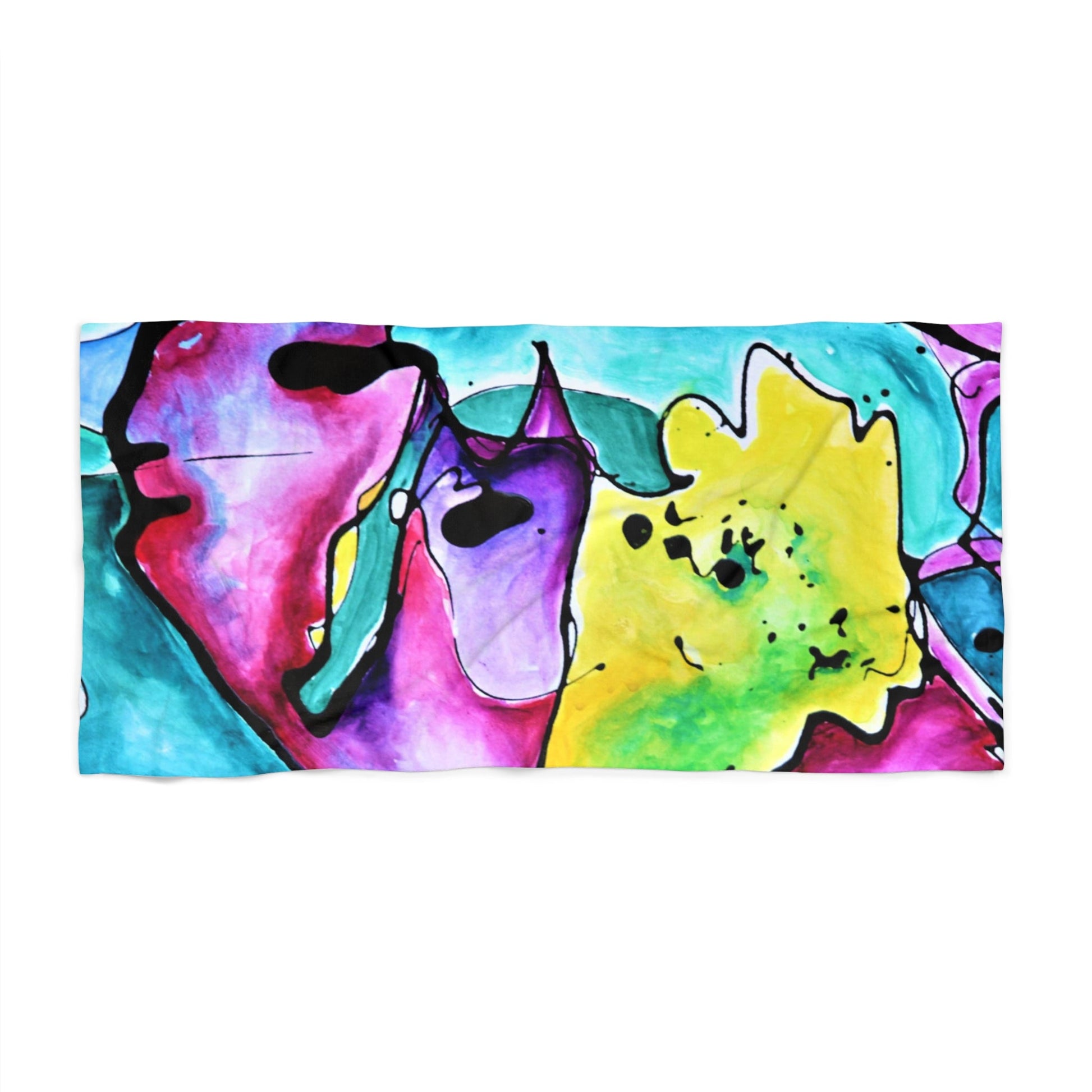 Cat Dog Beach Towel - - Towel