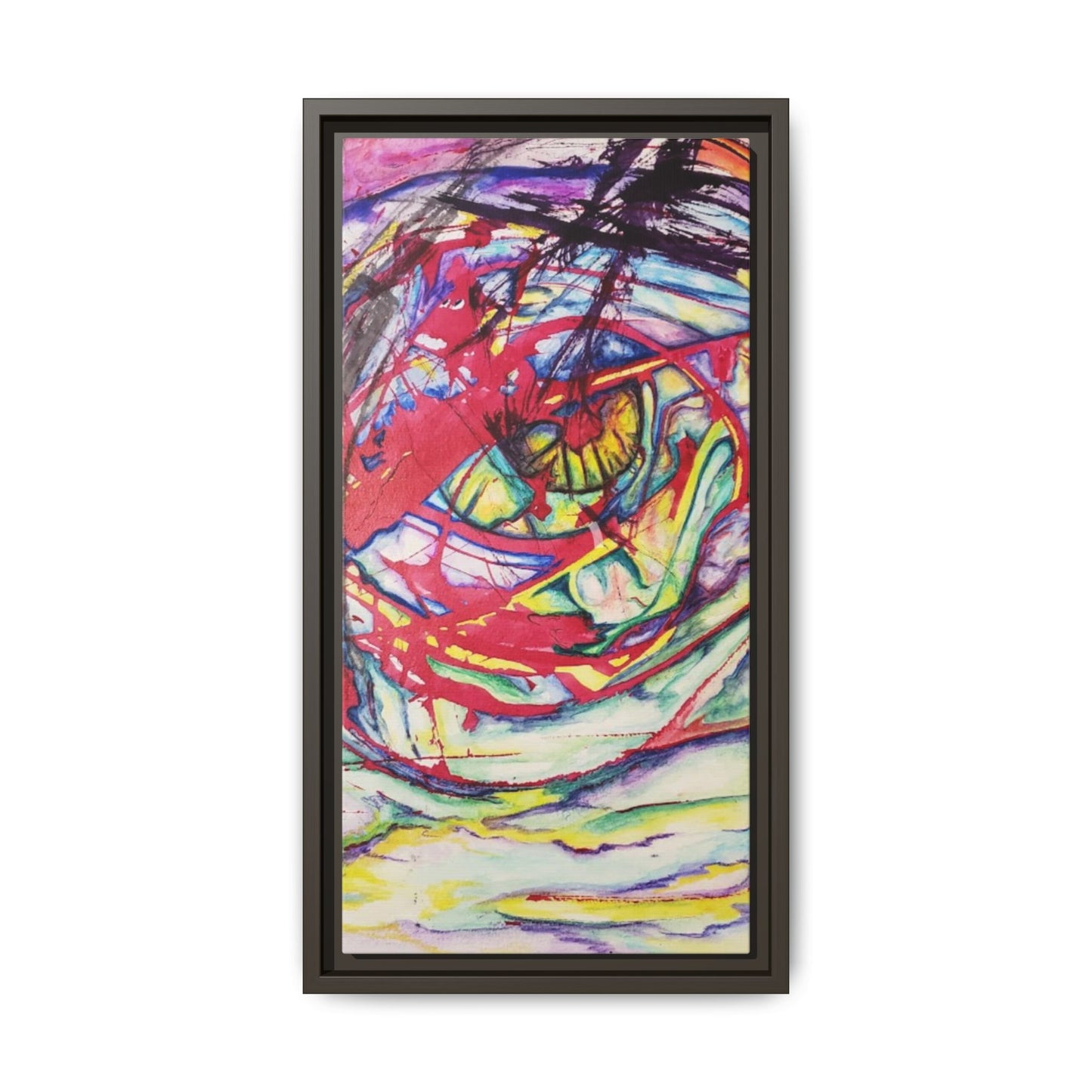 The Eye Framed Art Print - Kia Day Design