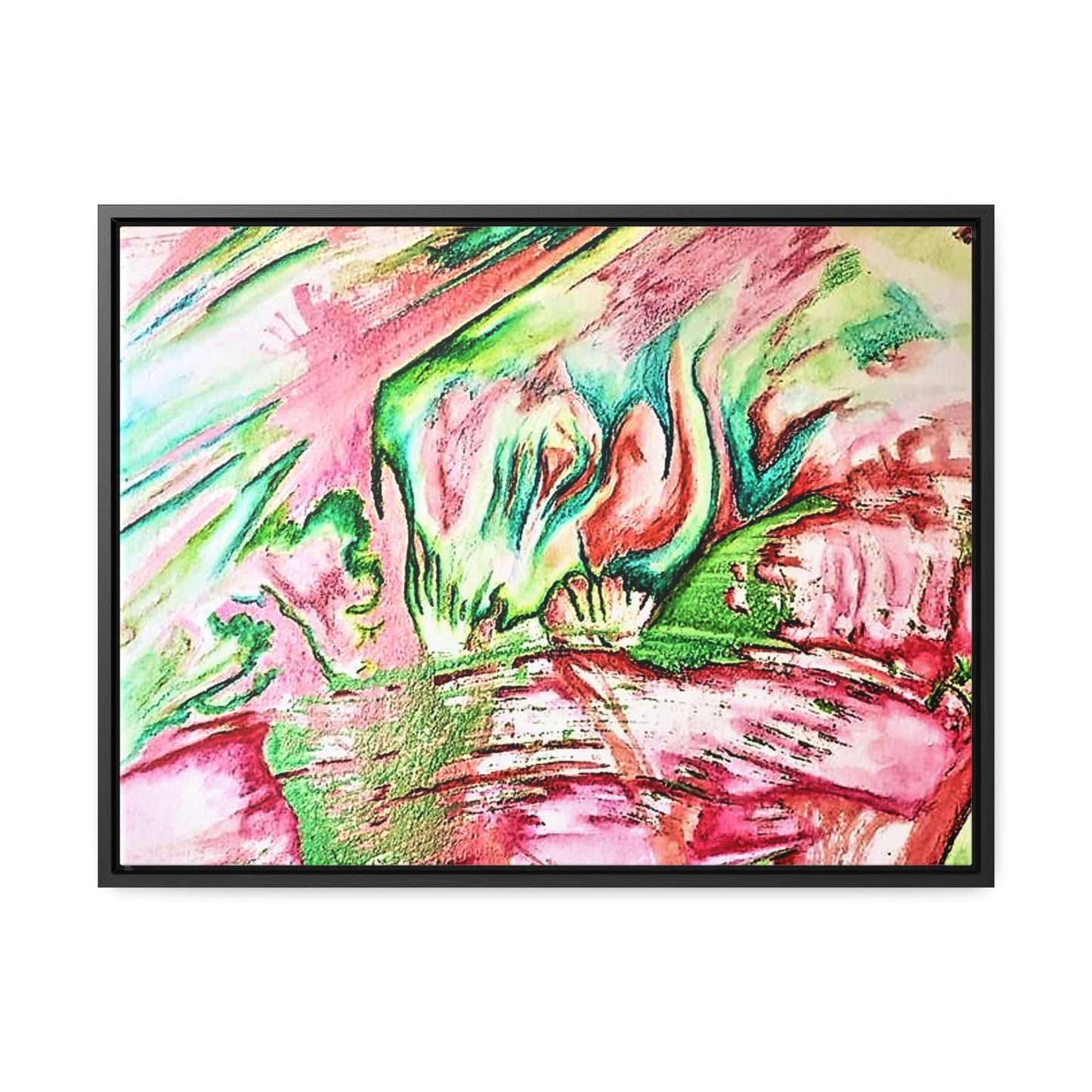 Pink Forest Gallery Canvas Wraps, Horizontal Frame