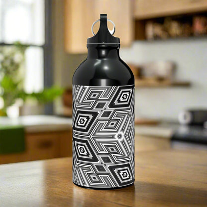 Black and White Diamond Oregon Sport Bottle Black 13.5oz