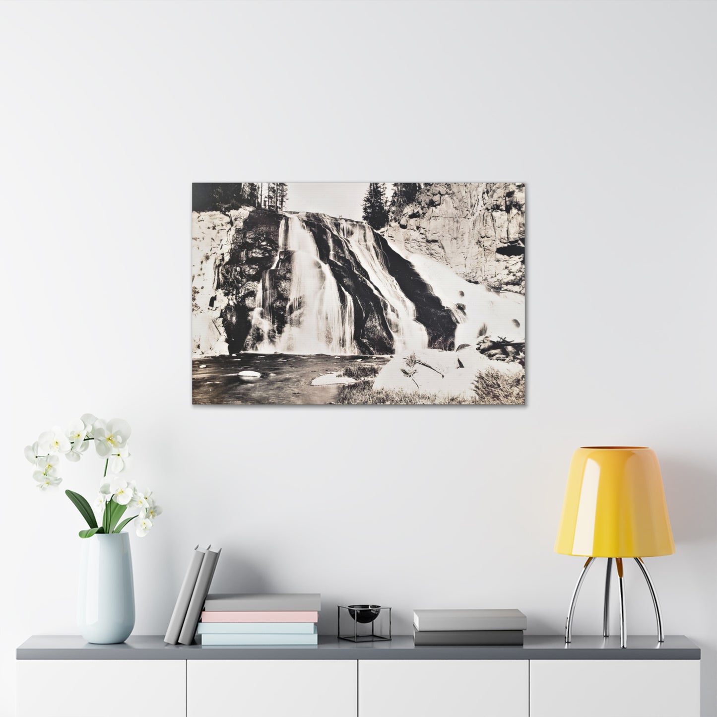 Gibbon Falls Yellowstone Canvas Gallery Wraps