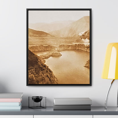 San Gabriel Dirt Fill Dam #1 Gallery Canvas Wraps, Vertical Frame Printify